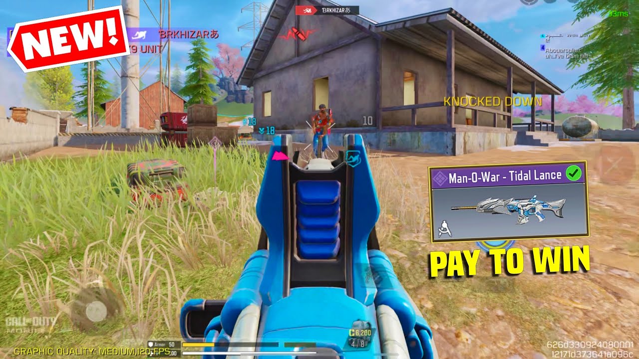 *NEW* MAN O WAR - TIDAL LANCE HAS BEST PAY TO WIN IRONSIGHT 😍 IN COD MOBILE