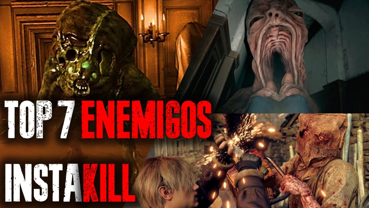 TOP 7 Enemigos INSTAKILL en Resident Evil (1996-2025)