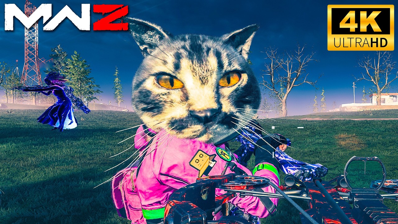 Daryl Dixon w Buffed Crossbow VS RED WORM in MW3 Zombies 4K Gameplay (No Commetary)