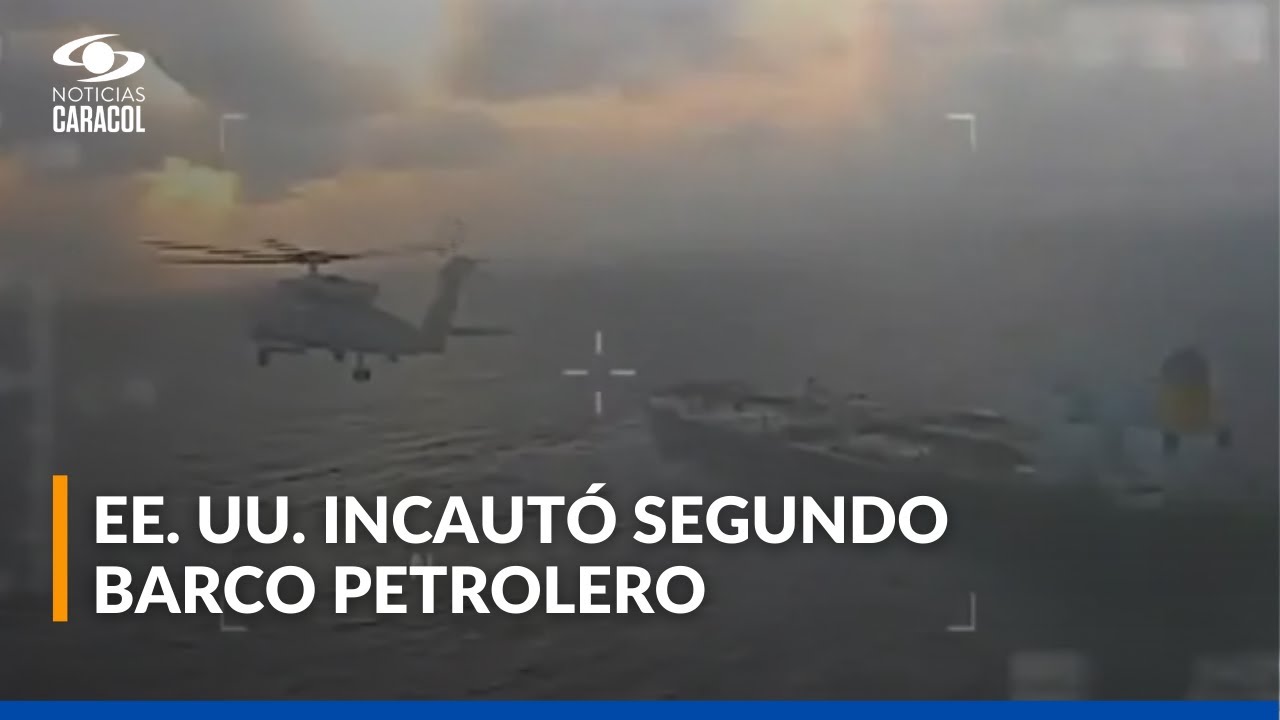 Momento en que Estados Unidos intercepta segundo barco petrolero frente a costa de Venezuela
