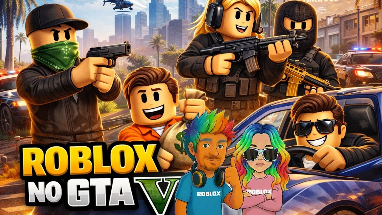 🔥 AO VIVO: Vida de criminoso no Roblox GTA V!