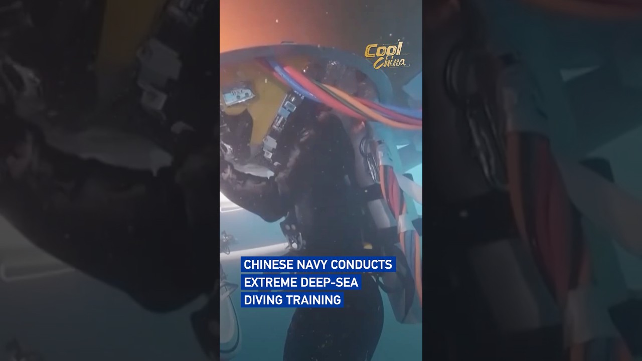 Chinese navy conducts extreme deep-sea diving training#coolchina