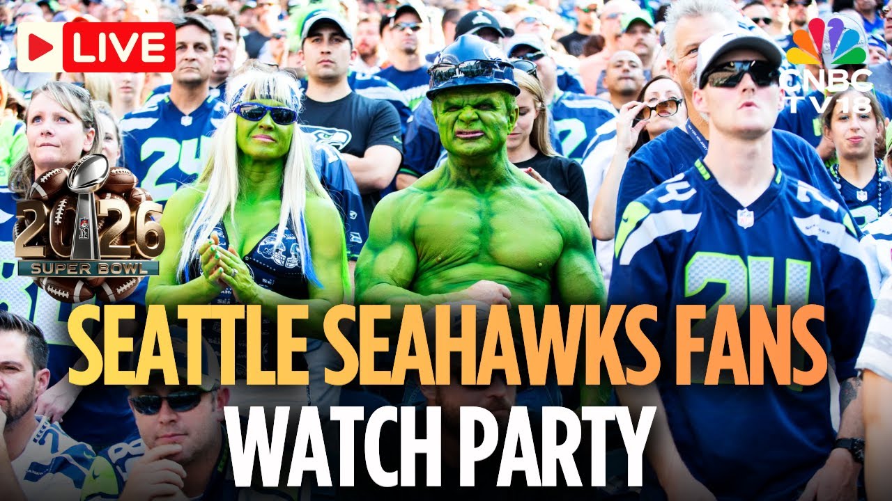 Super Bowl 2026 LIVE: Patriots vs. Seattle Seahawks watch party | Bad Bunny | Seahawks Fans | N18G