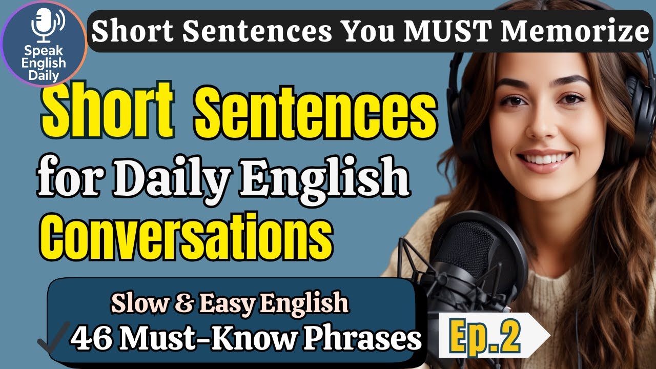 Learn 46 Daily English Sentences You MUST Know | Shadowing English Speaking Practice