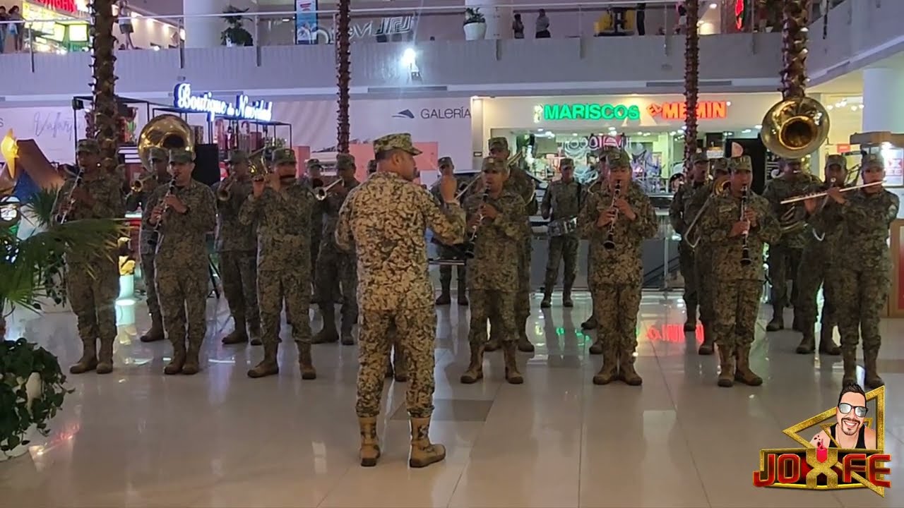 Banda musical de la V Región Militar - FLASHMOB EN GALERIAS PUERTO VALLARTA