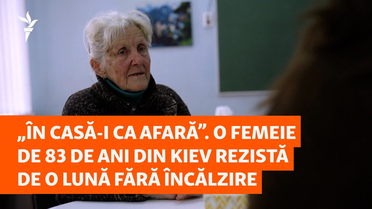 „În casă-i ca afară”. O femeie de 83 de ani din Kiev rezistă de o lună fără încălzire