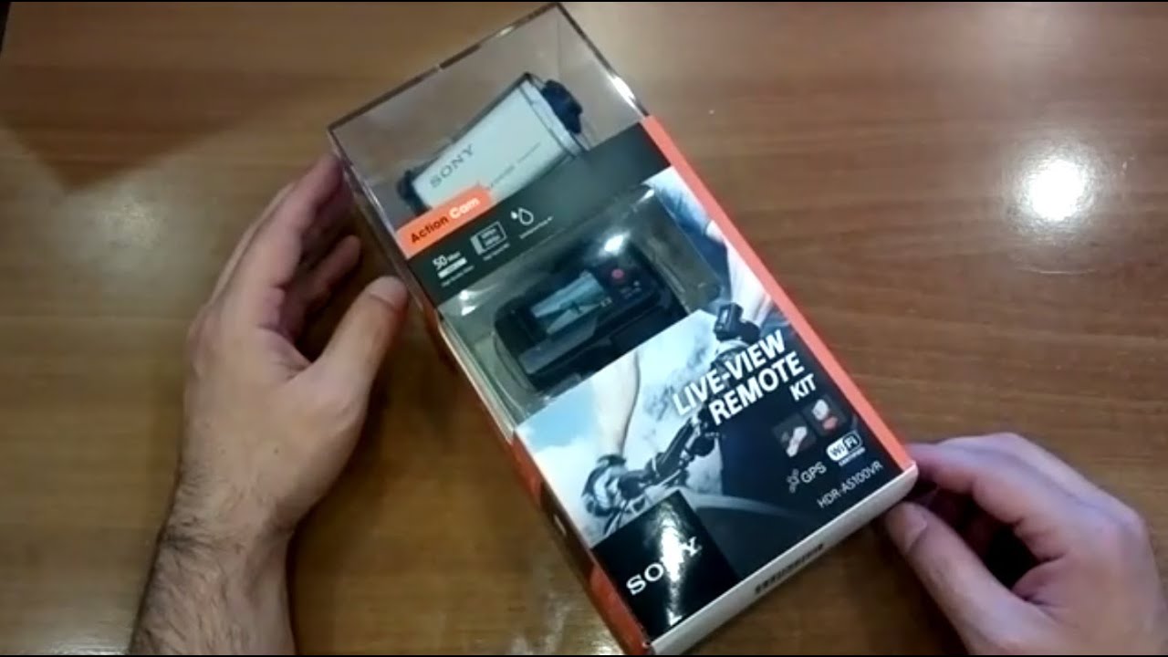 Распаковка Sony Action Cam HDR-AS100VR + RM-LVR1