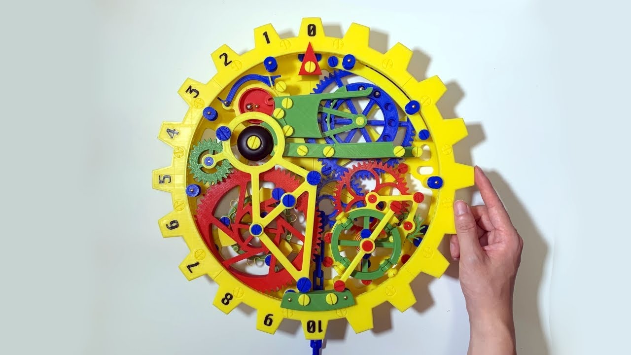 壁掛けからくりタイマーを作ってみた【Mechanical Wall Timer】