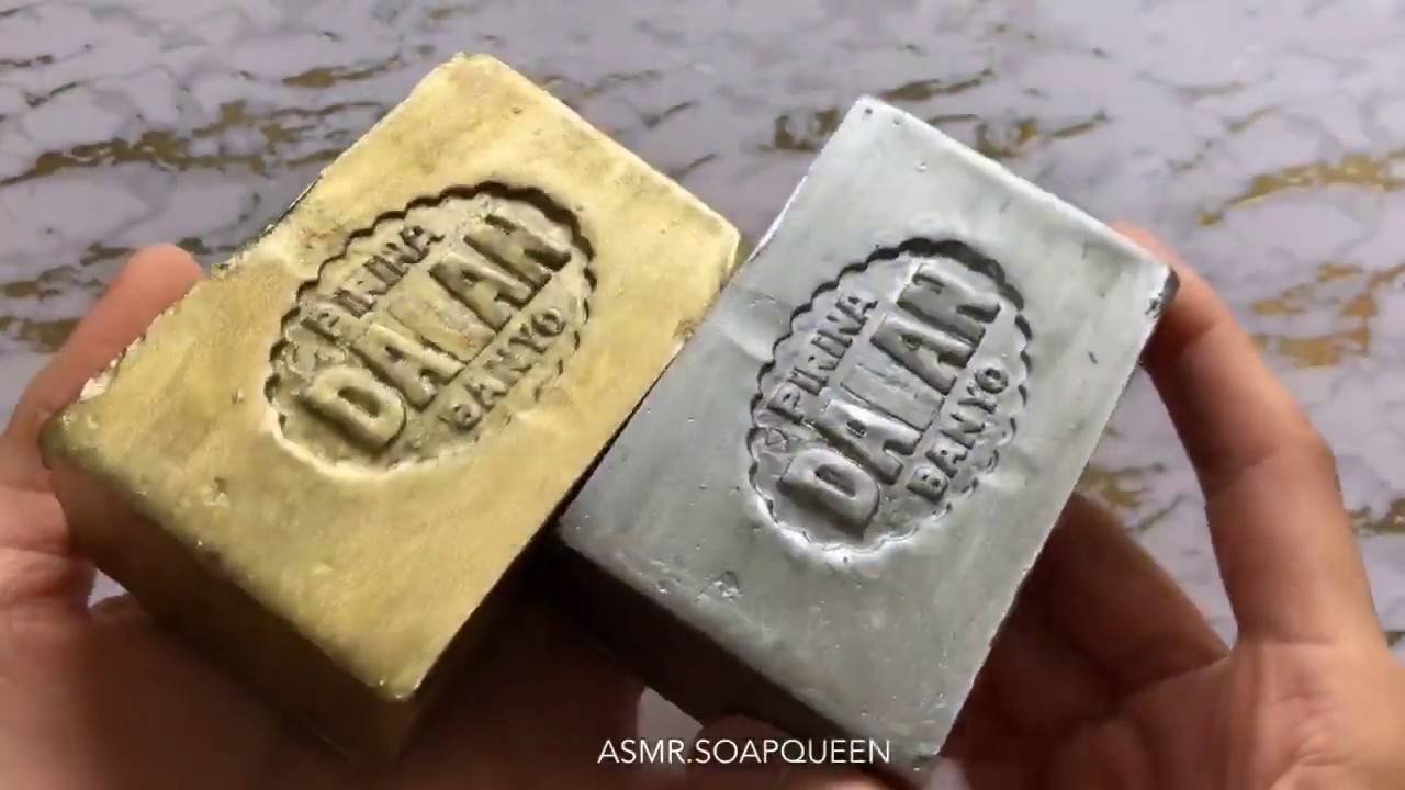 Silver and Gold Antique Hard soap cutting