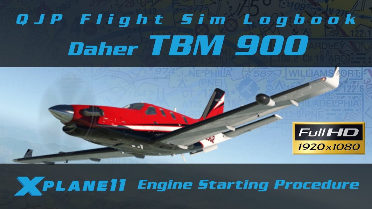 X-Plane 11 - Daher TBM 900 - Engine Start Procedure