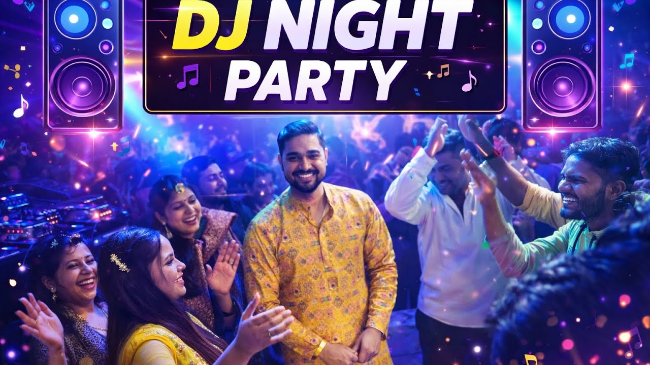 Day34/365Shaadi Ki DJ Night 🎶 | Non-Stop Dance & Fun DJNightParty#DJNight#PartyVlog#IndianWedding