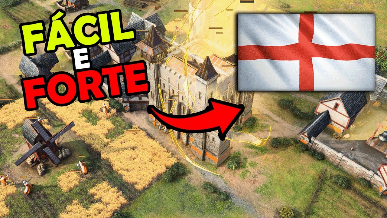 Como Jogar de Ingleses no Age of Empires 4 (Contra IA Mais Difícil)  Básico Iniciantes