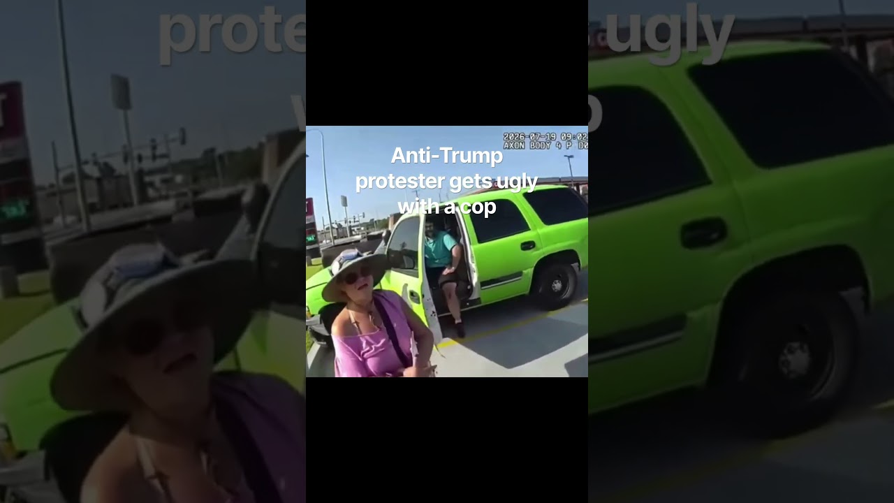 Protester GOES OFF on cop during heated protest encounter 😳 #Bodycam #shorts #oklahoma #shorts