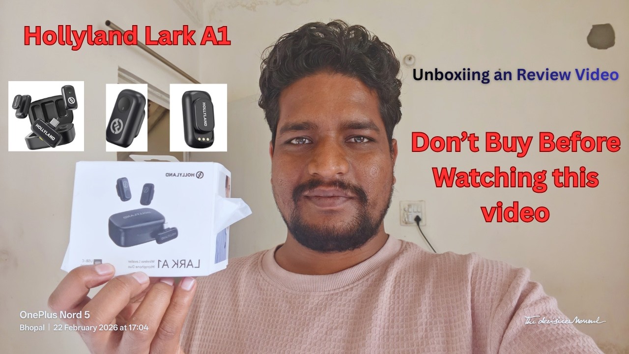 Hollyland Lark A1 Unboxing & Review 🔥 Best Wireless Mic Under ₹5000? Noise Cancellation Test! .