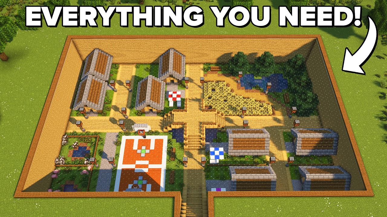 Minecraft: How To build an Underground City | Tutorial🏠