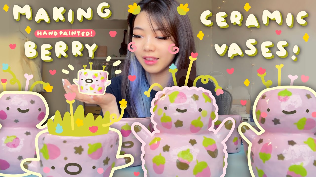 Painting Ceramics and Online Shop Opening! ⭐️ | RISD Vlog | Tiffany Weng