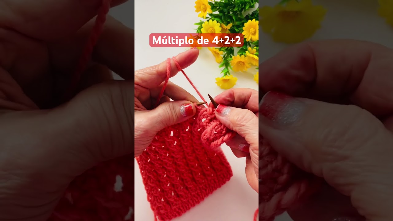 Buenos d&iacute;as, amigas👩&zwj;❤️&zwj;👩tejedoras!🧶 #puntocolumnascaladas #tejiendojuntas  #tejedoras