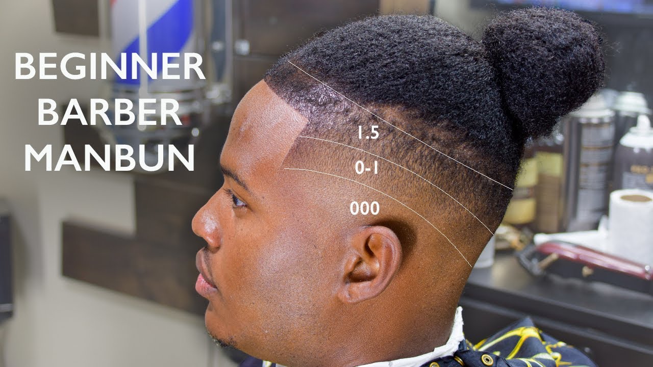 PERFECT MAN BUN FADE FOR BEGINNERS! | BARBER STYLE DIRECTORY