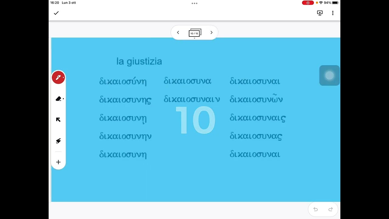 Accenti in Greco: esercizi applicativi