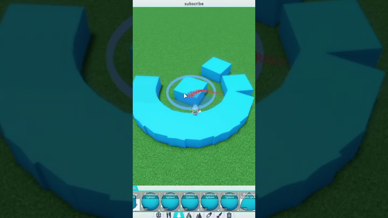 Как сделать круг в Theme Park Tycoon 2! #шорты