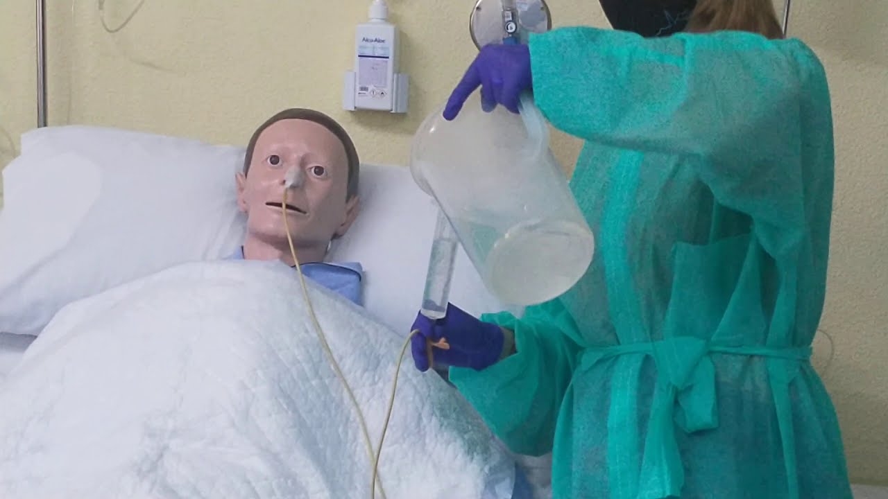 9-Alimentación en bolo por sonda nasogástrica y por gravedad