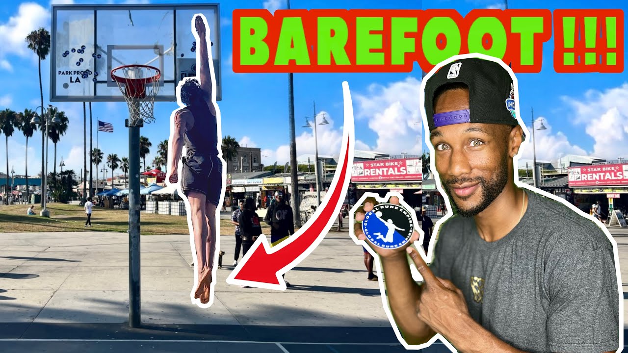 He Touched the Top of the Backboard while 