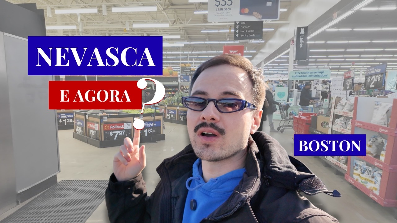Nevasca nos EUA ❄️ Compras nos supermercados - prateleiras vazias
