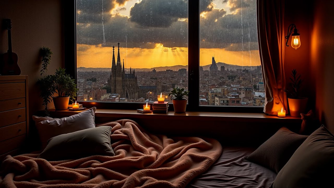 Piano relaxant et douce pluie - Musique apaisante pour un sommeil réparateur, un repos profond