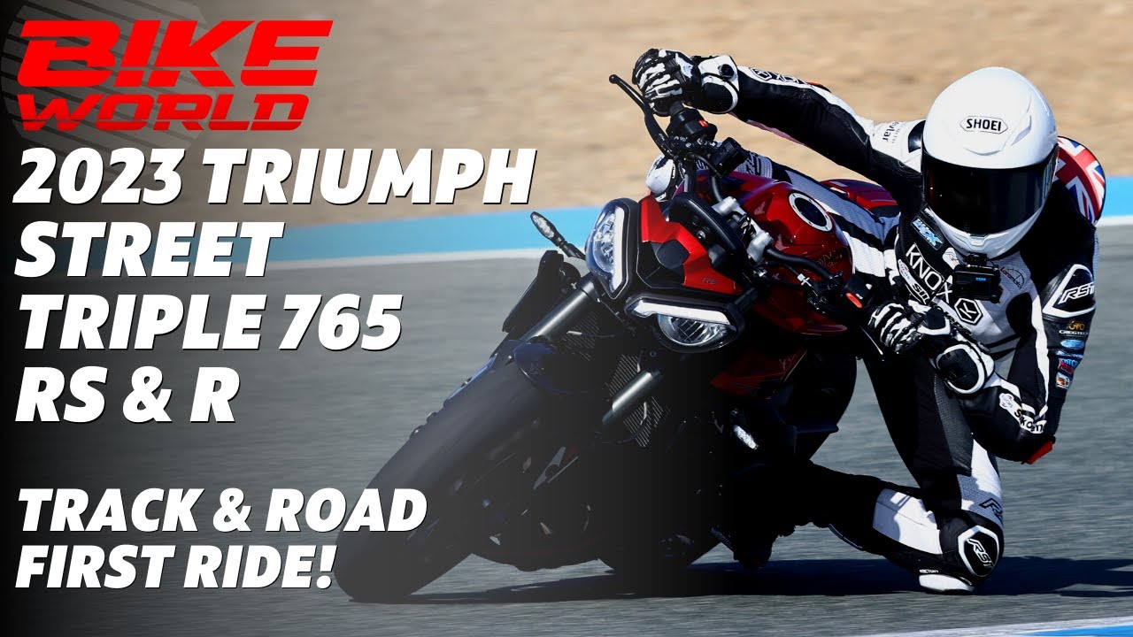 2023 Triumph Street Triple 765 R & RS Launch First Ride | On Track & Road