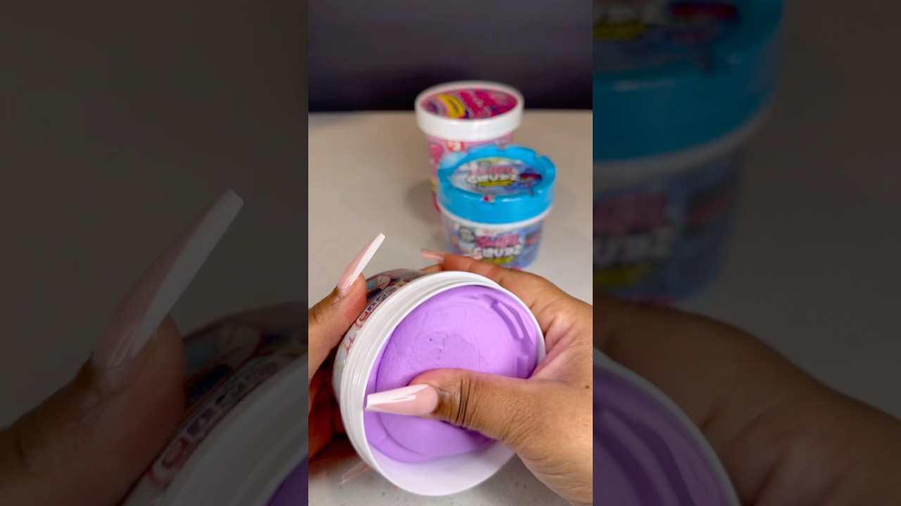 Butter Cloud Slime #satisfying #asmr #unboxing #butterslime #cloudslime #color #fun #longnails