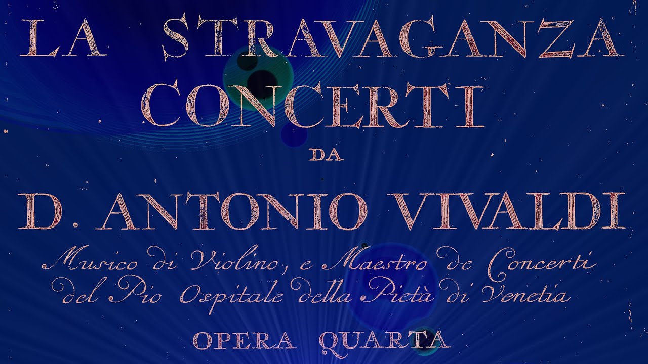 VIVALDI | La Stravaganza | Violin Concerto RV 298 in G major, Op. 4 No. 12 | 1716 print