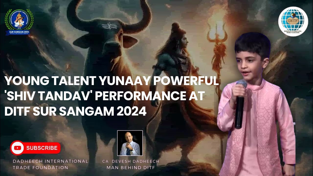Young Talent Yunaay's Powerful 'Shiv Tandav' Performance | DITF Sur Sangam 2024
