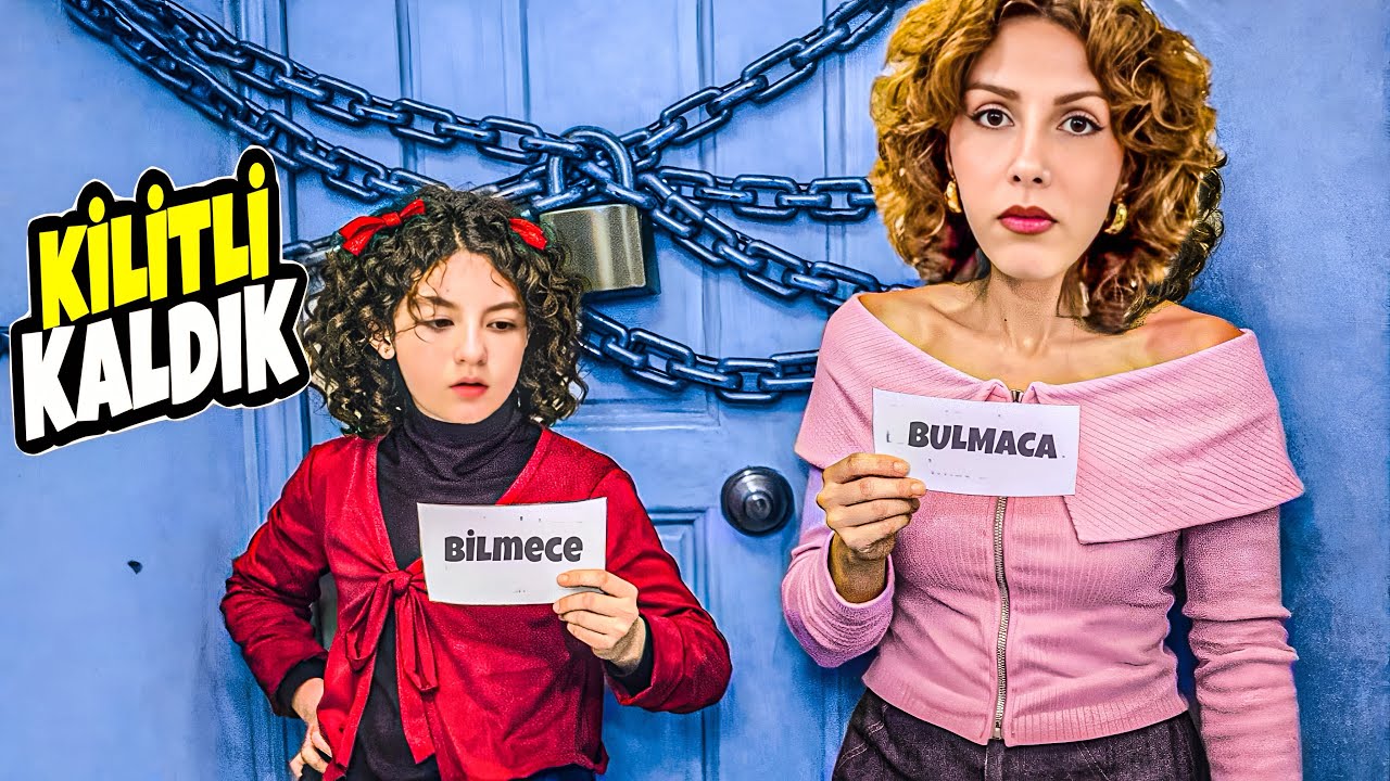 ESMANUR VE SARA ODADA KİLİTLİ KALDIK!! BİLMECEYİ BİLİRSEK ÇIKABİLİRİZ