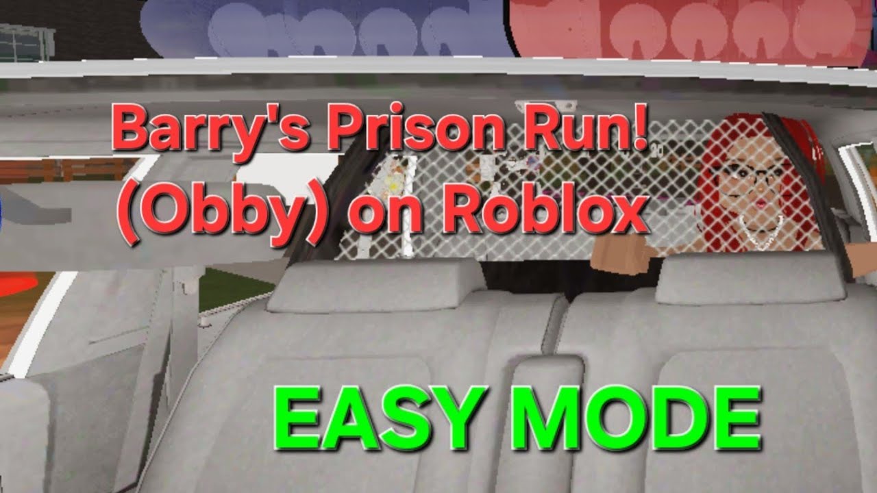 Playing Barry's Prison Run (Obby) on Roblox! Easy Mode