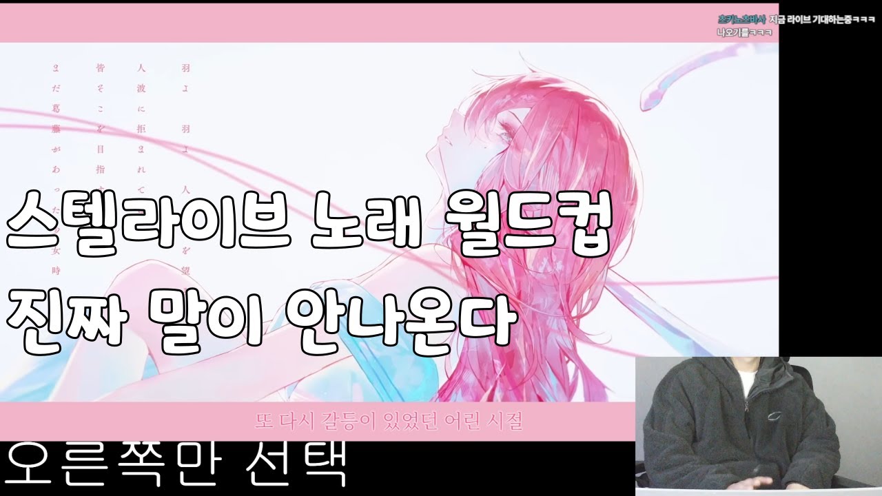 스텔라이브 잘 모르는 사람의 스텔라이브 노래 월드컵