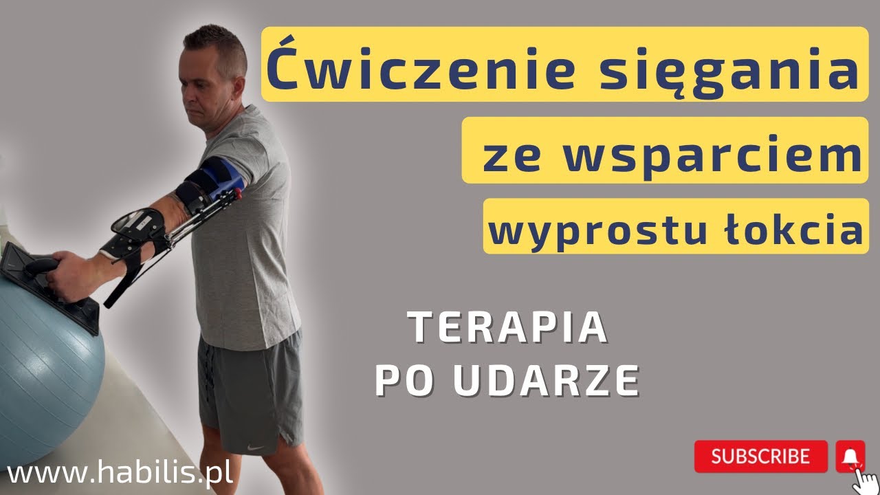🔥TERAPIA PO UDARZE - sięganie ze WSPARCIEM WYPROSTU ŁOKCIA 💡