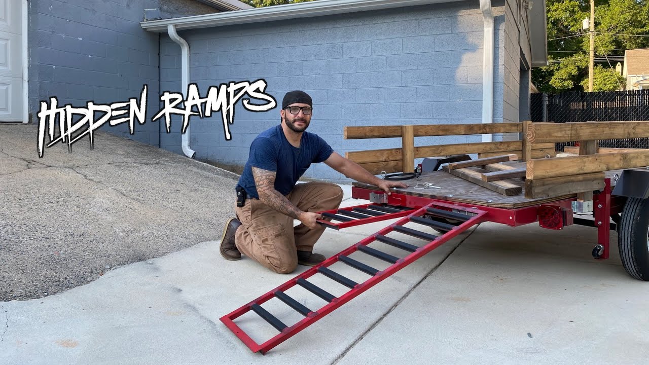 Making Hidden Loading Ramps for my Harbor Freight Trailer