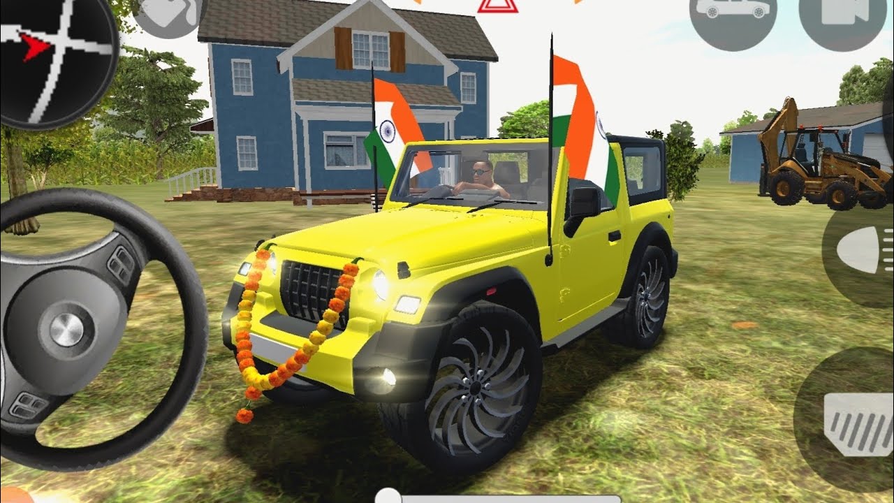 Modified Mahindra Thar😈Games:Indian Yallow Thar (Gadi Wala Games) Car Game Android Game - #2025