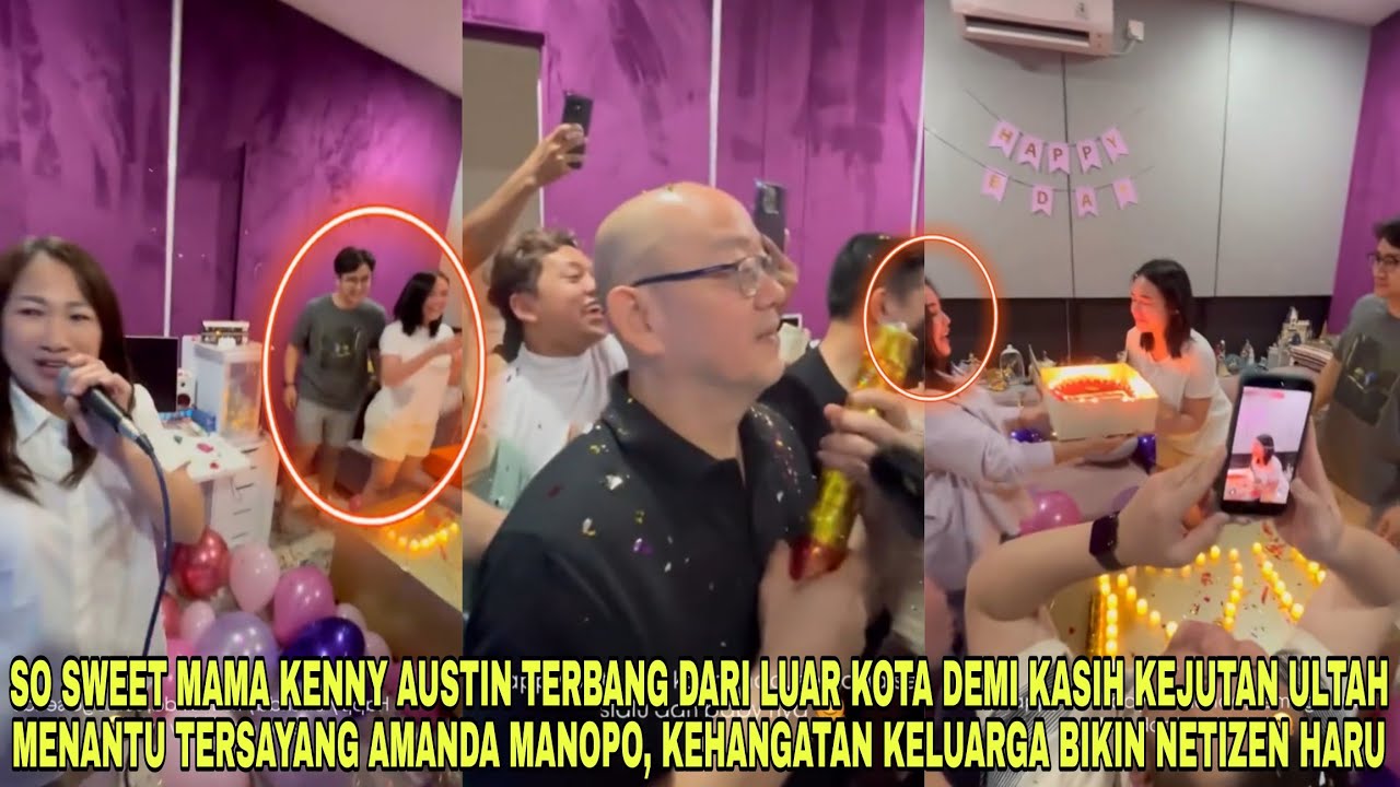 So Sweet❗Mama Kenny Austin Terbang dari Luar Kota demi beri Kejutan Ultah sang Menantu Amanda Manopo