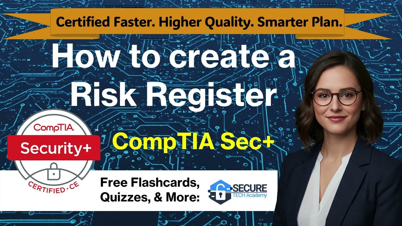 🗂️ Create a Simple & Effective Risk Register in Cybersecurity | GRC Course 5 | CompTIA Security+