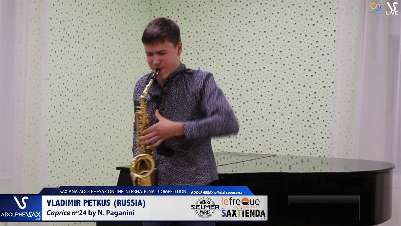 Vladimir PETKUS plays Caprice Nº24 by N. Paganini #adolphesax