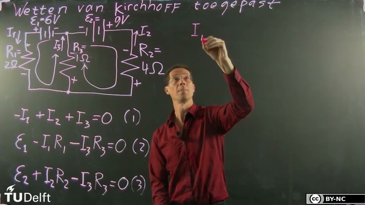 Wetten van Kirchhoff toegepast op een complex circuit - 2023