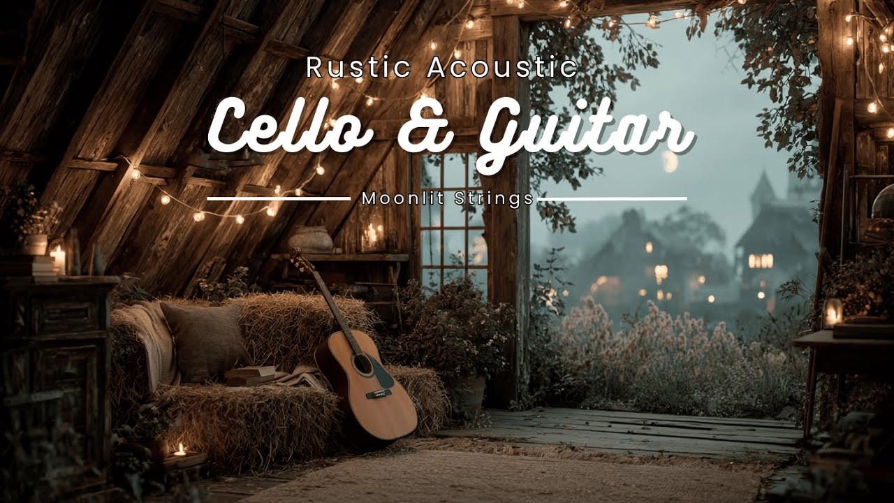 Rustic Acoustic Guitar & Cello Music ~ Misty Night Instrumentals for Relaxation
