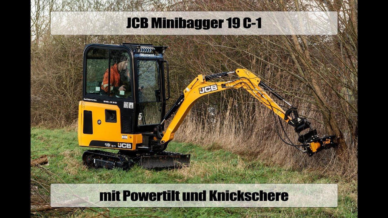 Minibagger mit Knickschere