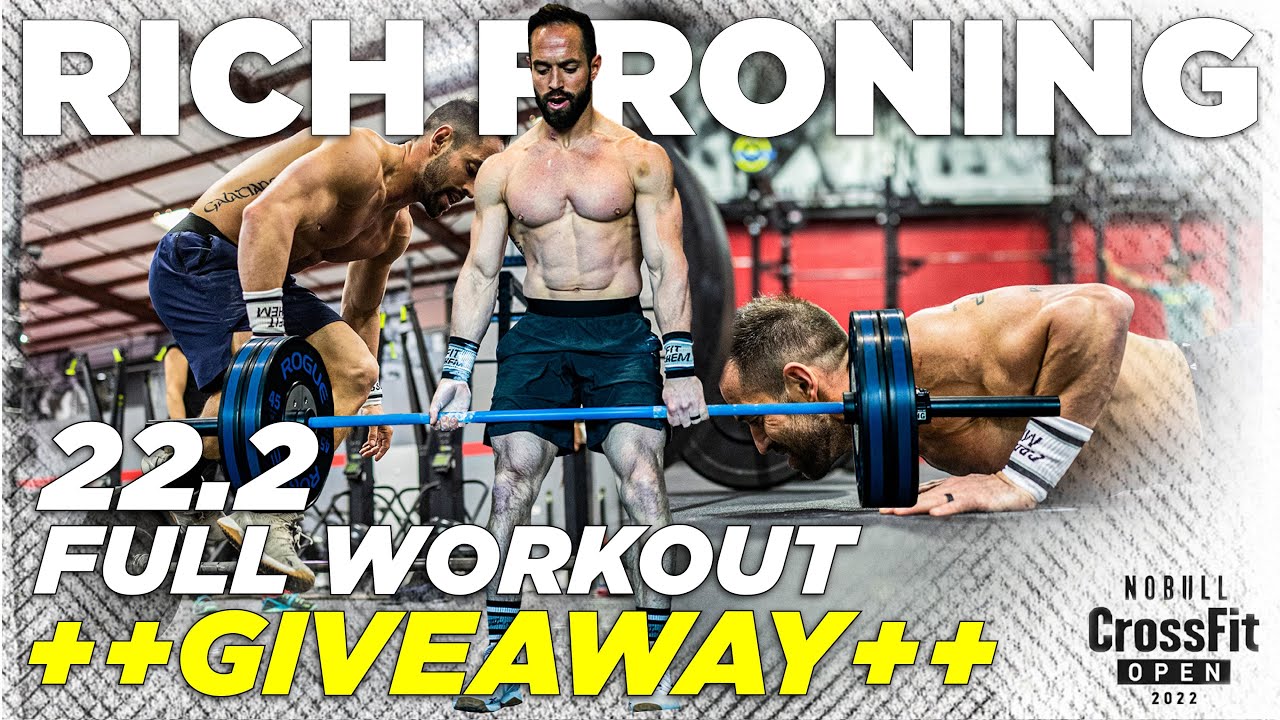 RICH FRONING *FULL* CrossFit Open 22.2 Workout