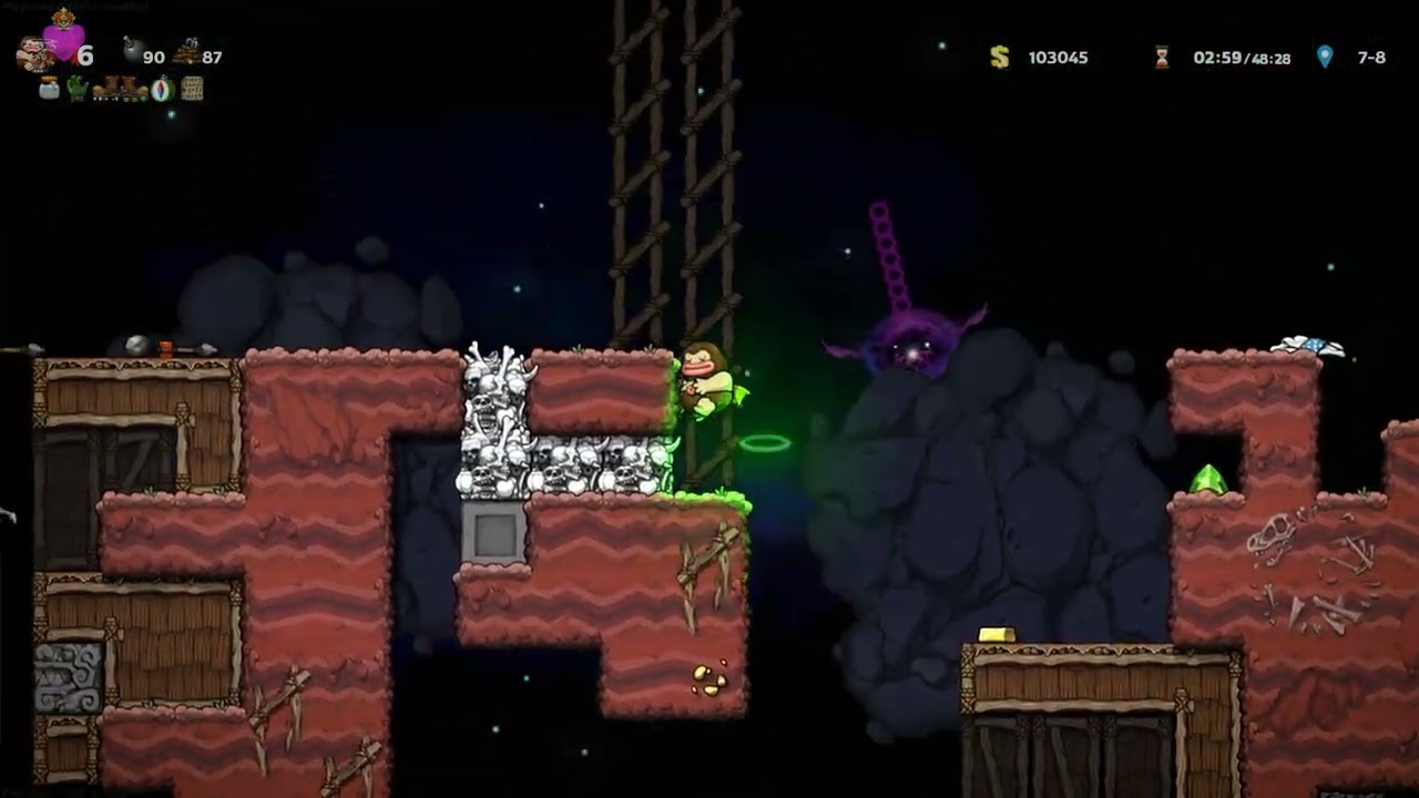 [Spelunky 2] My First Solo Run in the Cosmic Ocean