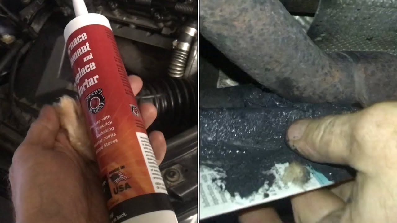 “high temperature repairs” on EXHAUST PIPES (furnace cement and fiberglass)