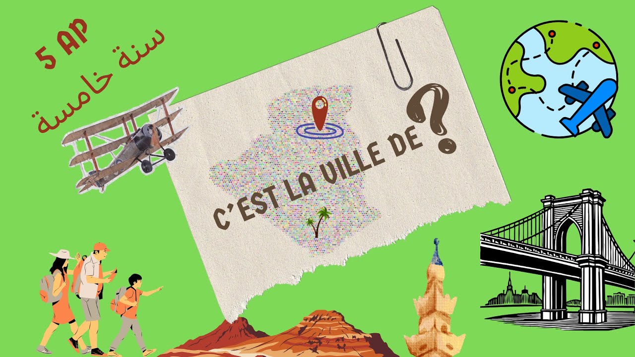 vocabulaire 5 AP : Devine le nom de la ville خمن اسم المدينة -سنة 5