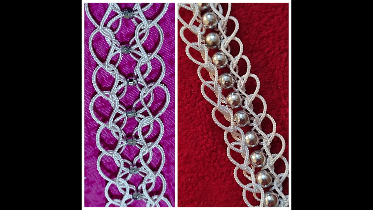 Mekik Oyası Bileklik Tasarımı! Shuttle Tatting Bracelet!