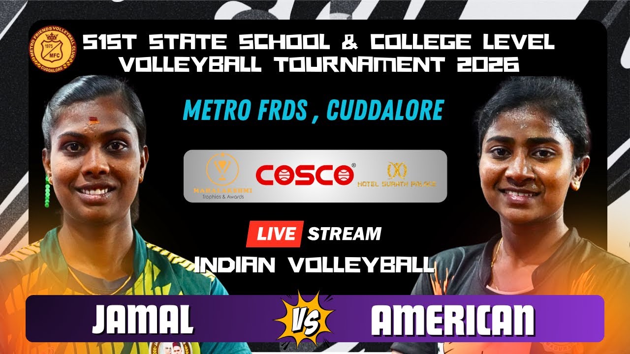 League Match 🔥American Vs Jamal | HD Live | State Level Volleyball Tournament | Metro Frds 2026